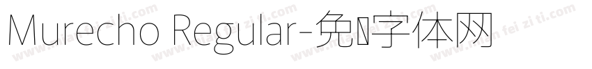 Murecho Regular字体转换